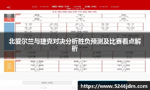 北爱尔兰与捷克对决分析胜负预测及比赛看点解析