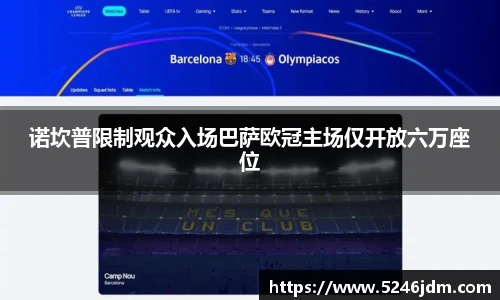 诺坎普限制观众入场巴萨欧冠主场仅开放六万座位